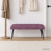 Bancă cu butoane capitonate Violet 110 x 40 x 46 cm Catifea - WALTI WALTI