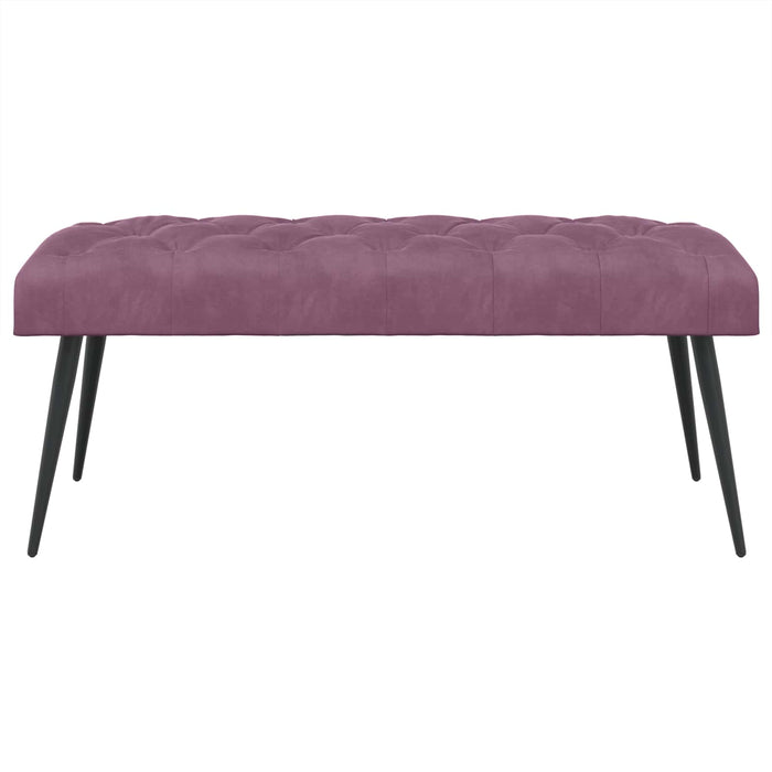 Bancă cu butoane capitonate Violet 110 x 40 x 46 cm Catifea WALTI