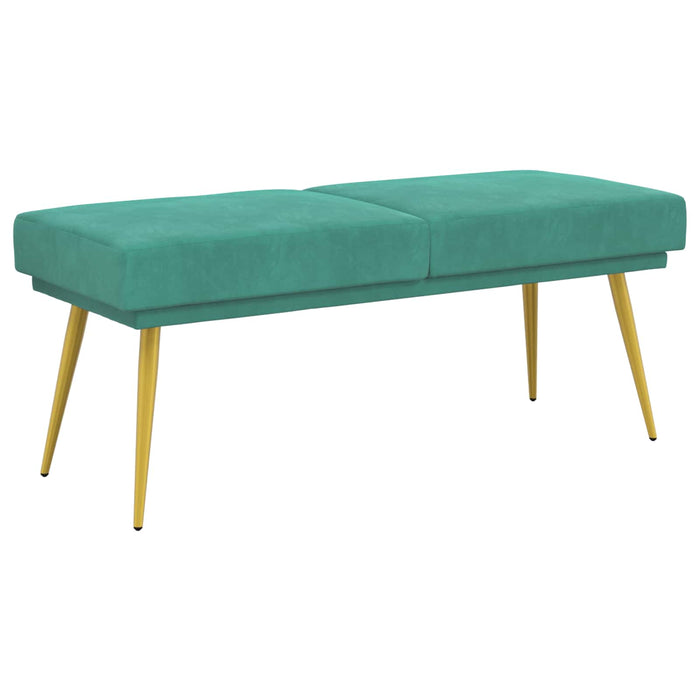 Bancă cu două straturi Turcoaz 120 x 45 x 46 cm Catifea WALTI