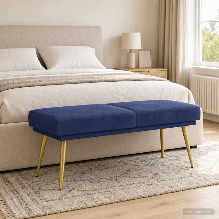 Bancă cu două straturi Albastru Poliție 120 x 45 x 46 cm - WALTI WALTI