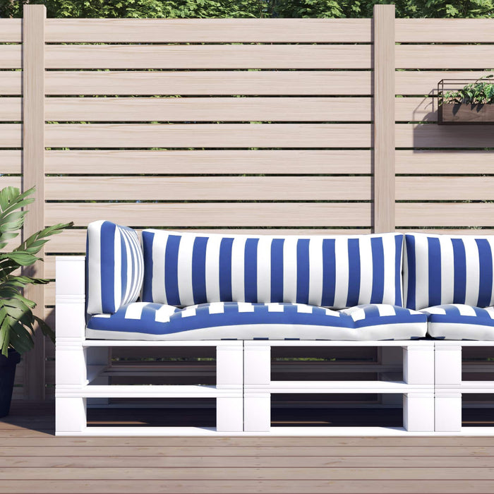 Perne pentru exterior 3 pcs Albastru și Alb 103 x 58 x 10 cm WALTI