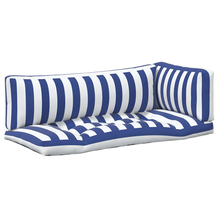 Perne pentru exterior 3 pcs Albastru și Alb 103 x 58 x 10 cm WALTI