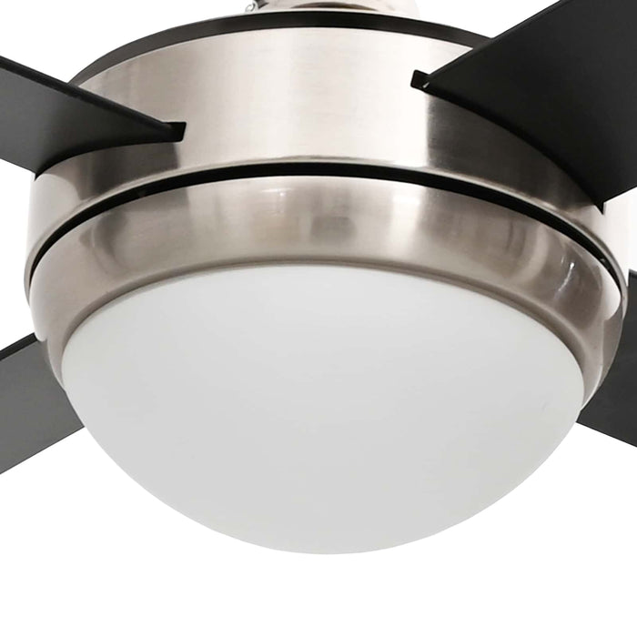 Ventilator de tavan cu lumina și telecomandă Ø 130 cm Negru WALTI