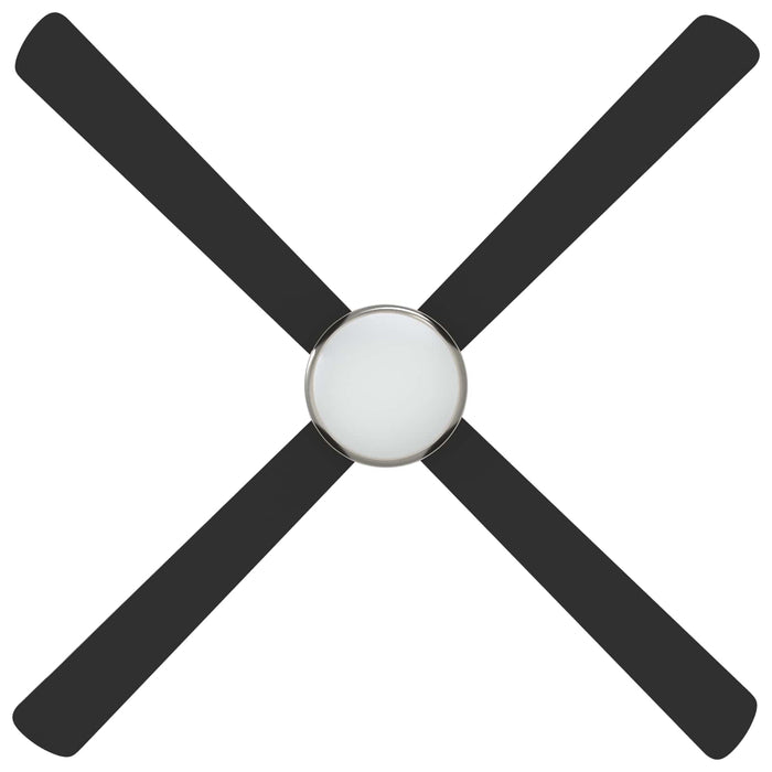 Ventilator de tavan cu lumina și telecomandă Ø 130 cm Negru WALTI