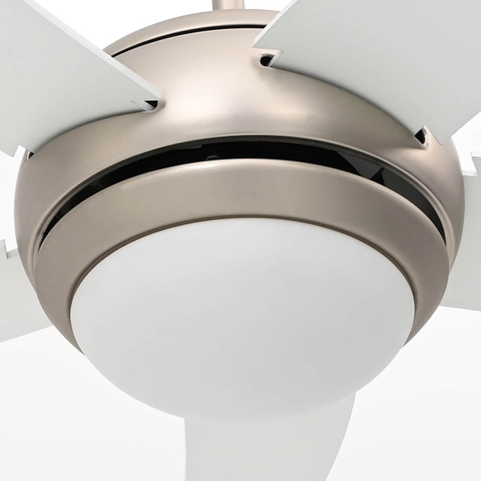 Ventilator de tavan cu lumina și telecomandă Ø 110 cm Alb WALTI