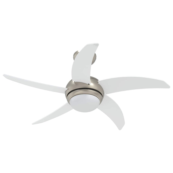 Ventilator de tavan cu lumina și telecomandă Ø 110 cm Alb WALTI