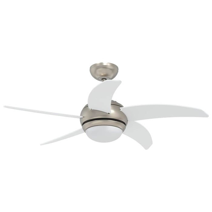 Ventilator de tavan cu lumina și telecomandă Ø 110 cm Alb WALTI