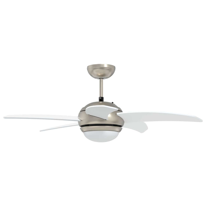 Ventilator de tavan cu lumina și telecomandă Ø 110 cm Alb WALTI