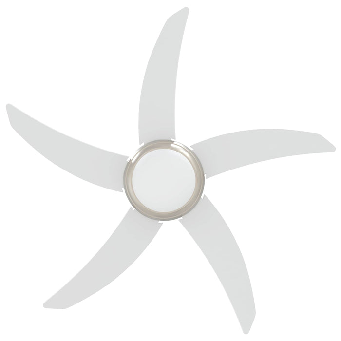 Ventilator de tavan cu lumina și telecomandă Ø 110 cm Alb WALTI