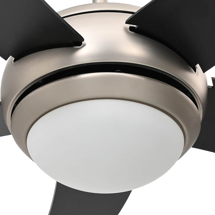 Ventilator de tavan cu lumina și telecomandă Ø 110 cm Negru WALTI