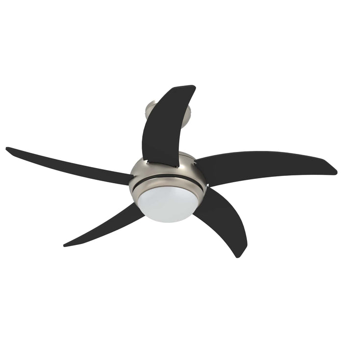 Ventilator de tavan cu lumina și telecomandă Ø 110 cm Negru WALTI