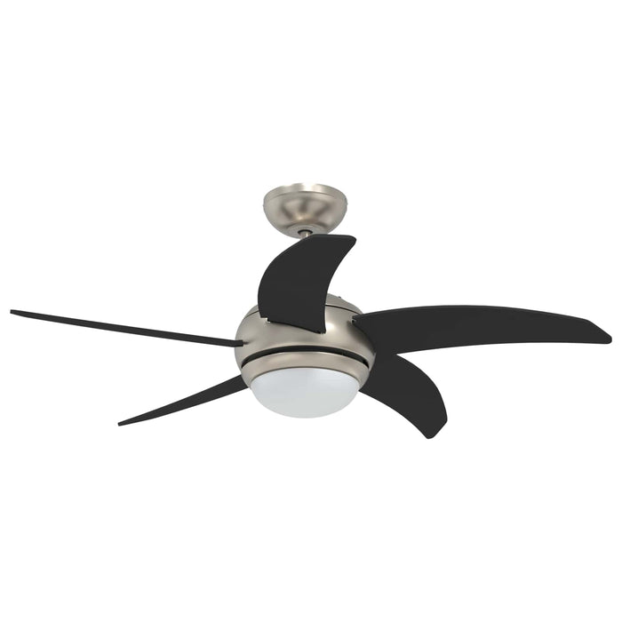 Ventilator de tavan cu lumina și telecomandă Ø 110 cm Negru WALTI