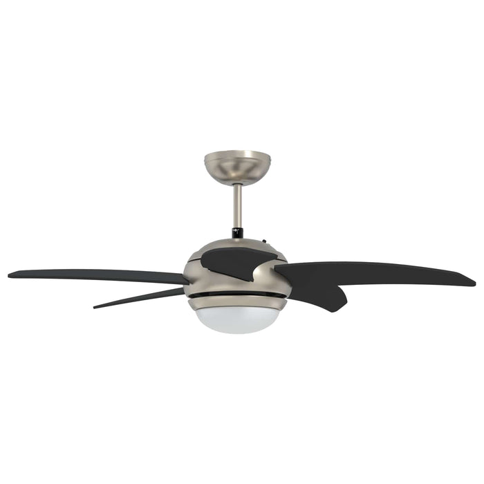 Ventilator de tavan cu lumina și telecomandă Ø 110 cm Negru WALTI