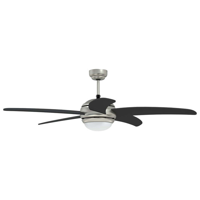 Ventilator de tavan cu lumina și telecomandă Ø 130 cm Negru WALTI