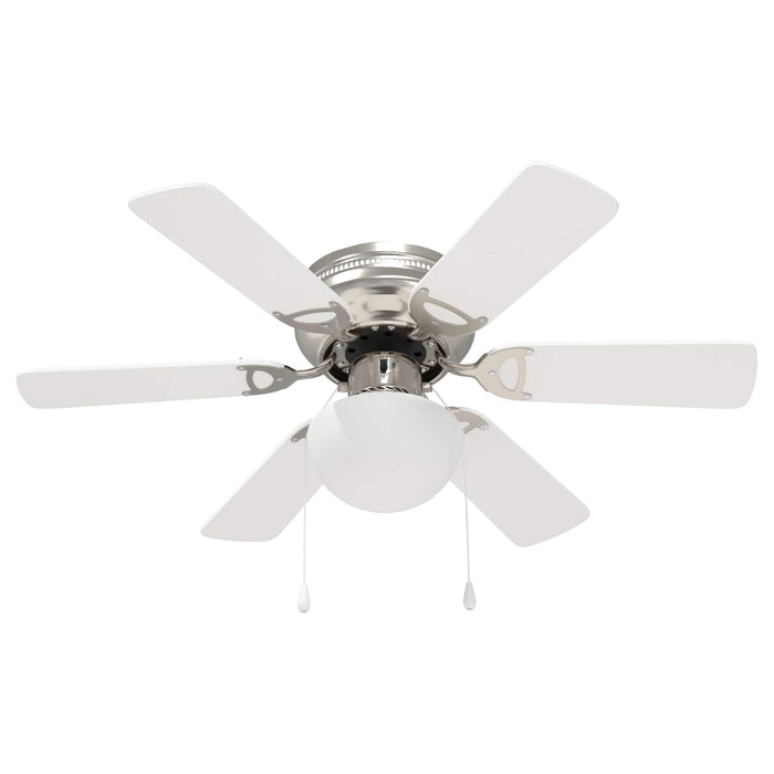 Ventilator de tavan cu lumină Ø 82 cm Alb WALTI