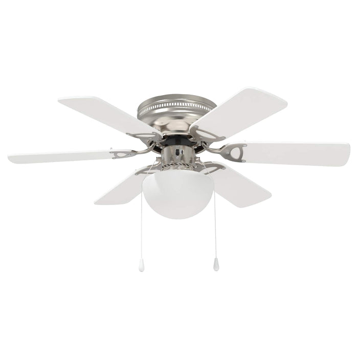 Ventilator de tavan cu lumină Ø 82 cm Alb WALTI
