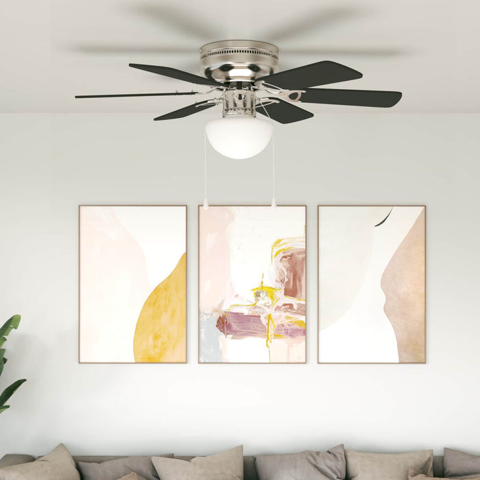 Ventilator de tavan cu lumină Ø 82 cm Negru WALTI