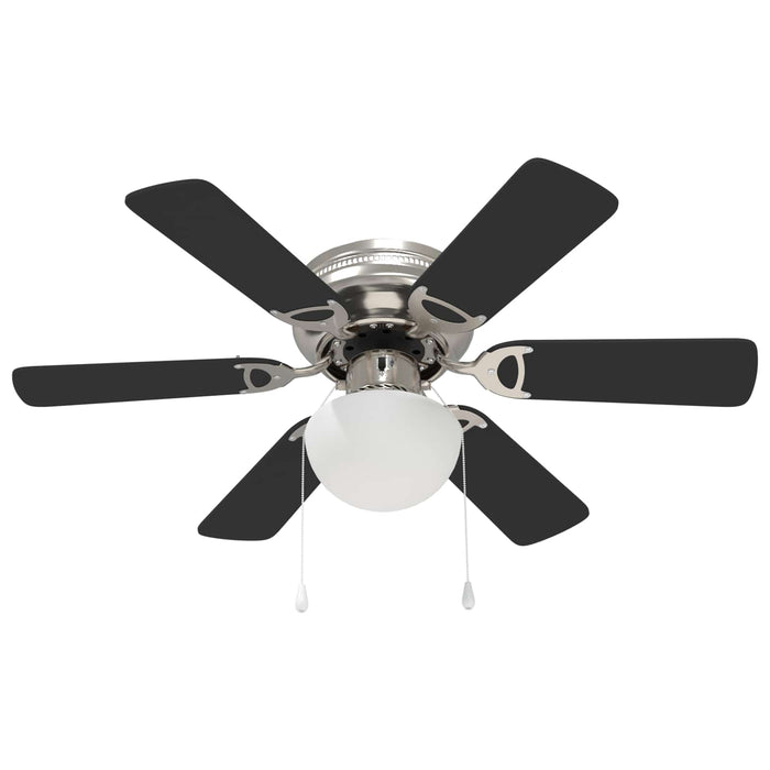 Ventilator de tavan cu lumină Ø 82 cm Negru WALTI