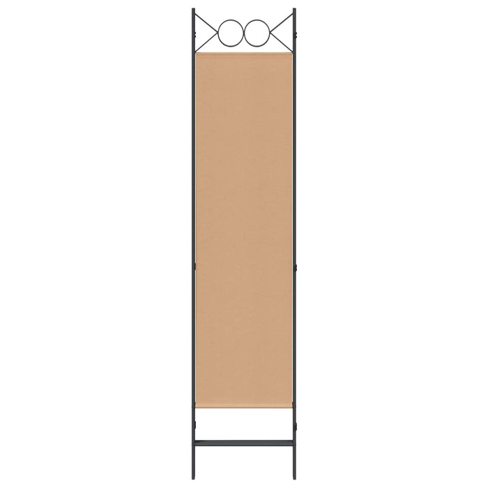 Paravan de camere cu 3 panouri Bej 120 x 180 cm Țesătură WALTI