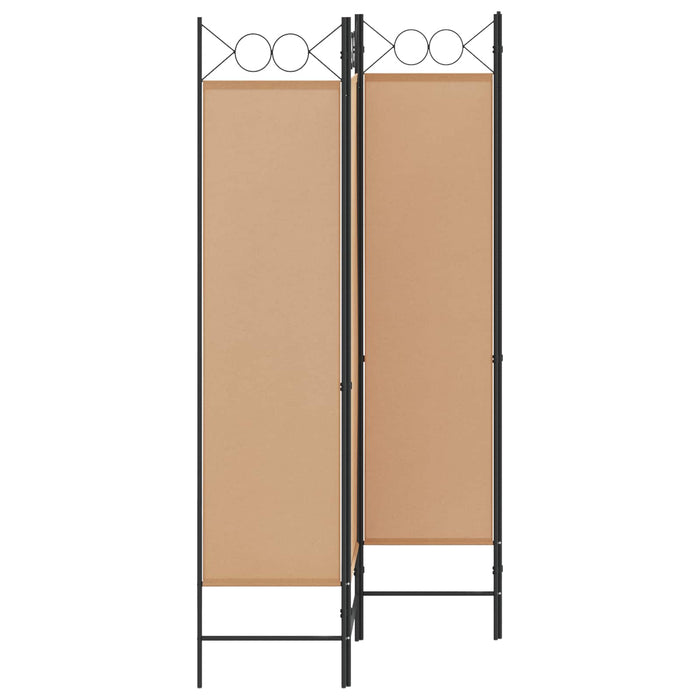 Separator de Cameră cu 4 Panouri Bej 160 x 180 cm Țesătură WALTI