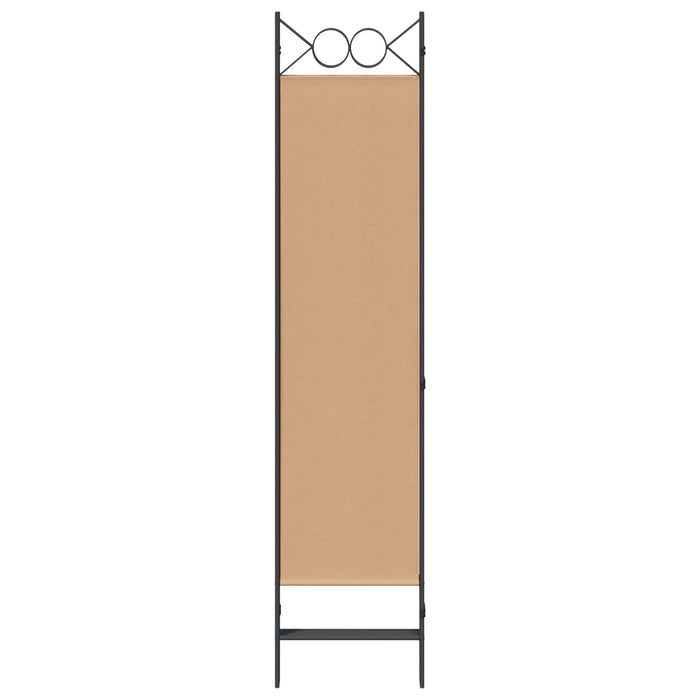 Separator de Cameră cu 4 Panouri Bej 160 x 180 cm Țesătură WALTI