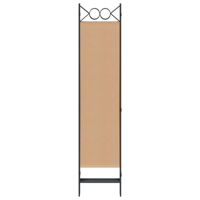 Paravan cu 6 panouri Bej 240 x 180 cm Țesătură WALTI