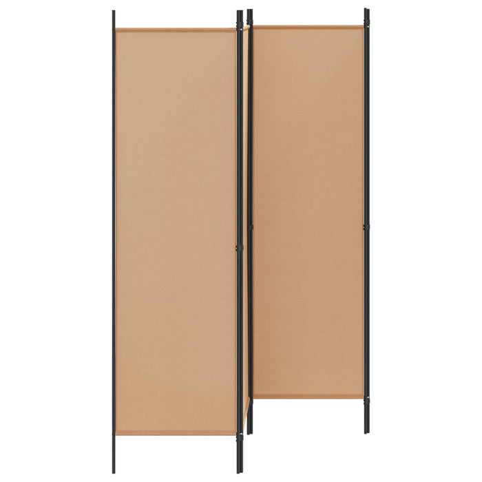 Separator de Cameră cu 4 Panouri Bej 200 x 180 cm Țesătură WALTI