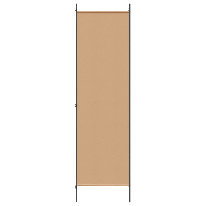 Separator de cameră cu 5 panouri Bej 250 x 180 cm Țesătură WALTI