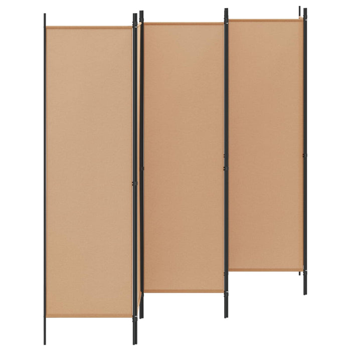 Paravan cu 6 panouri Bej 300 x 180 cm Țesătură WALTI