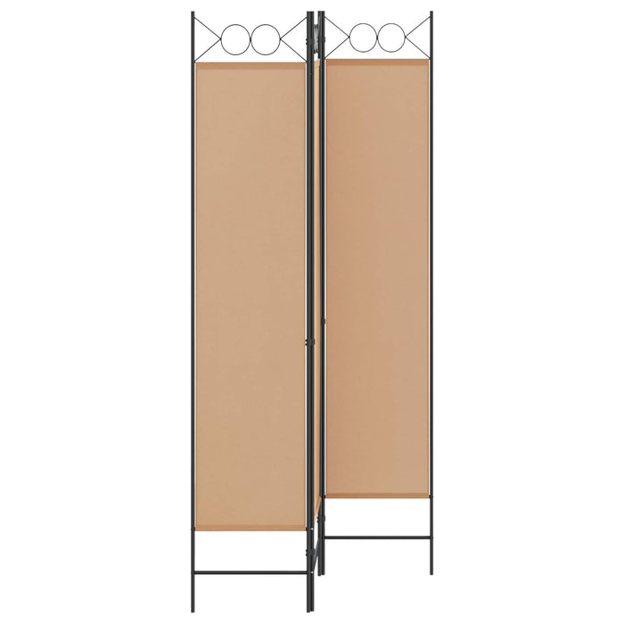 Paravan de camere cu 3 panouri Bej 120 x 200 cm Țesătură WALTI