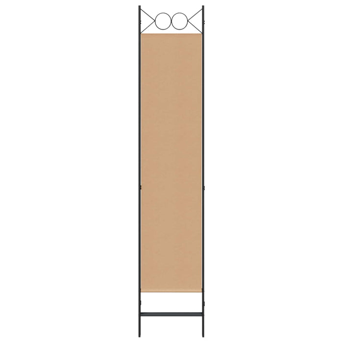 Paravan de camere cu 3 panouri Bej 120 x 200 cm Țesătură WALTI