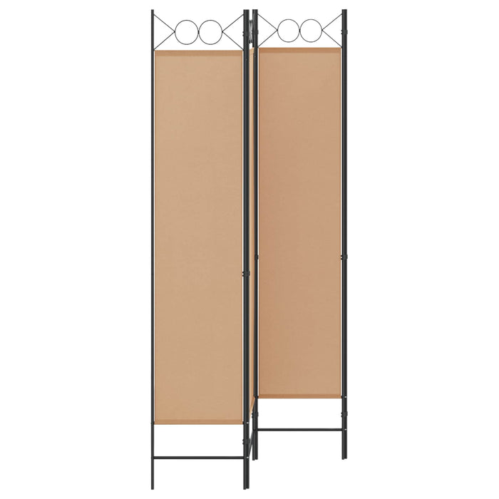 Separator de Cameră cu 4 Panouri Bej 160 x 200 cm Țesătură WALTI