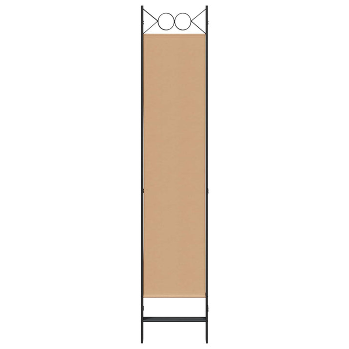 Separator de Cameră cu 4 Panouri Bej 160 x 200 cm Țesătură WALTI