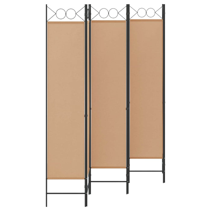 Paravan cu 6 panouri Bej 240 x 200 cm Țesătură WALTI