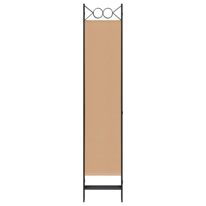 Paravan cu 6 panouri Bej 240 x 200 cm Țesătură WALTI