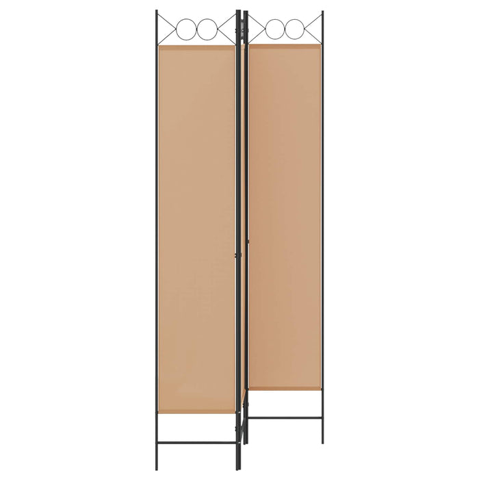 Paravan de camere cu 3 panouri Bej 120 x 220 cm Țesătură WALTI
