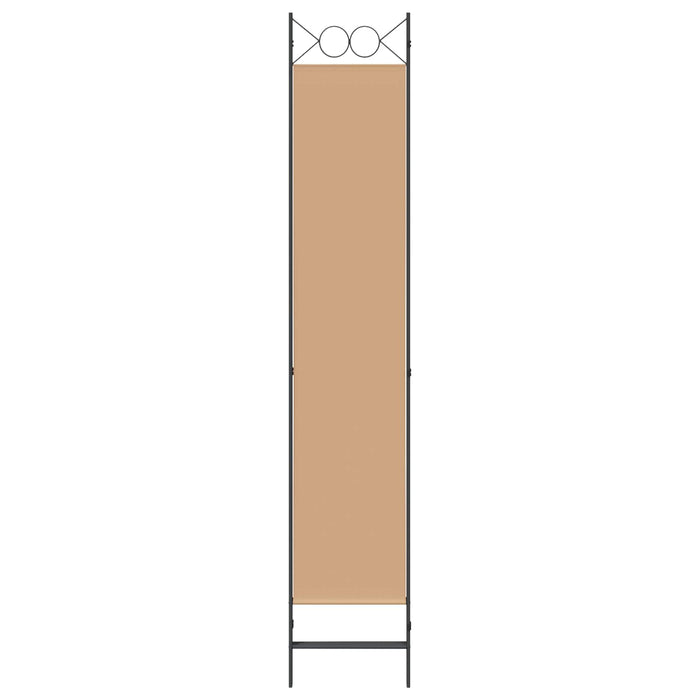 Paravan de camere cu 3 panouri Bej 120 x 220 cm Țesătură WALTI