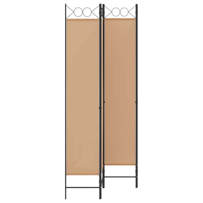 Separator de Cameră cu 4 Panouri Bej 160 x 220 cm Țesătură WALTI