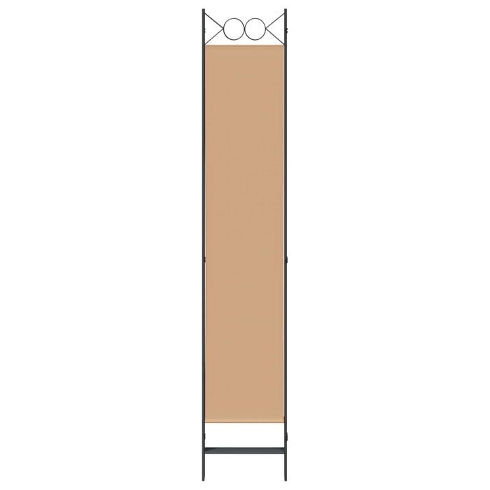 Separator de Cameră cu 4 Panouri Bej 160 x 220 cm Țesătură WALTI
