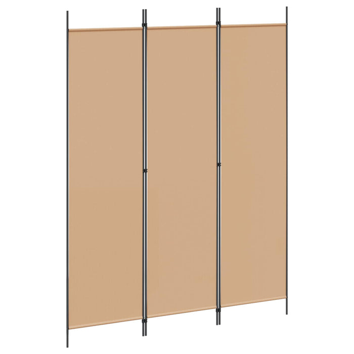 Paravan de camere cu 3 panouri Bej 150 x 200 cm Țesătură WALTI