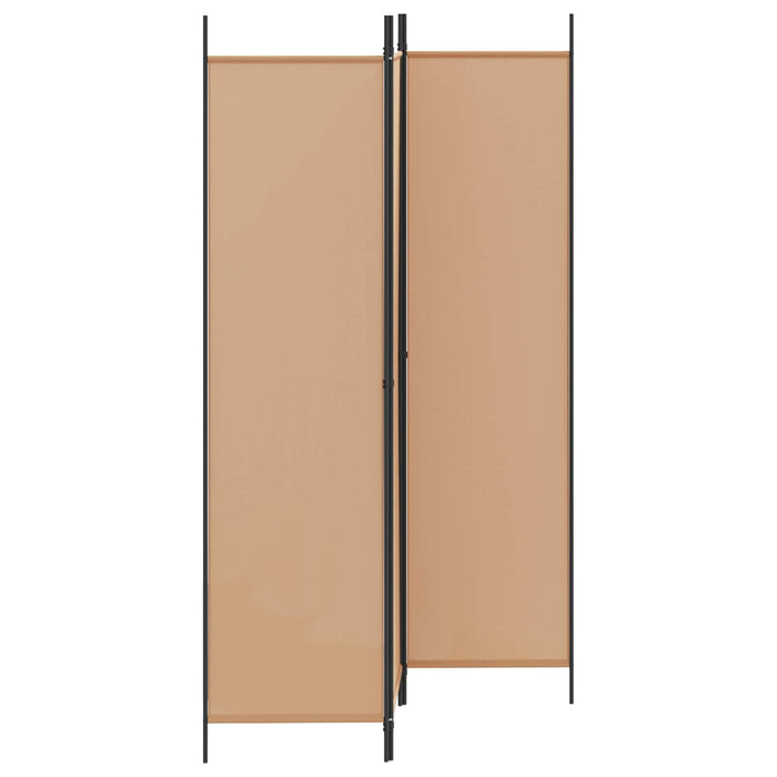 Paravan de camere cu 3 panouri Bej 150 x 200 cm Țesătură WALTI