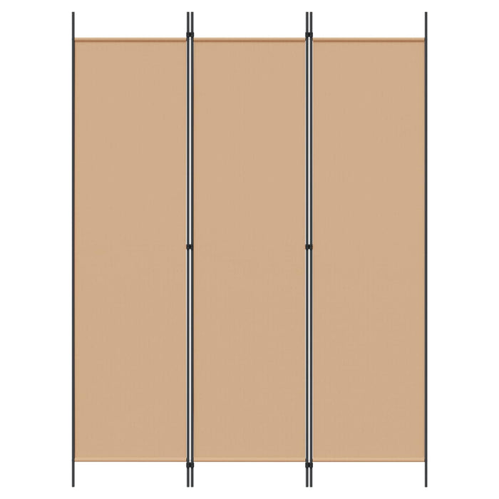 Paravan de camere cu 3 panouri Bej 150 x 200 cm Țesătură WALTI