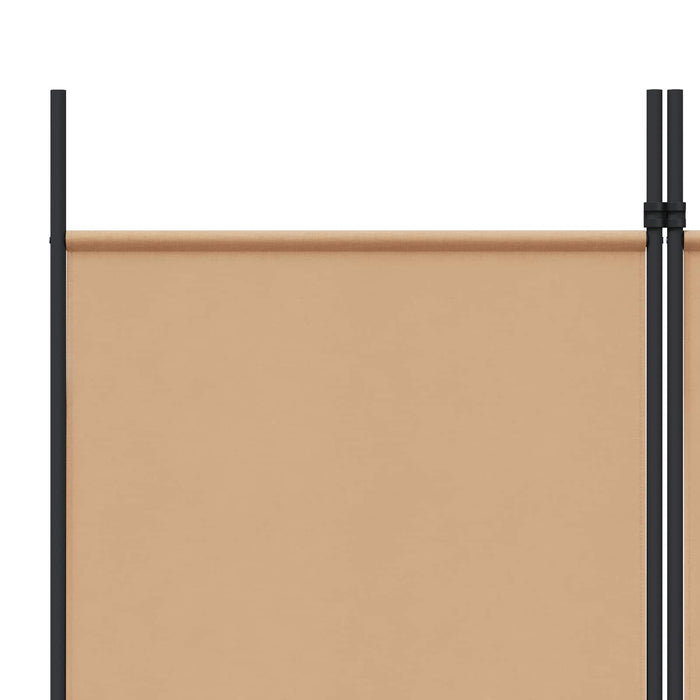 Paravan de camere cu 3 panouri Bej 150 x 220 cm Țesătură WALTI