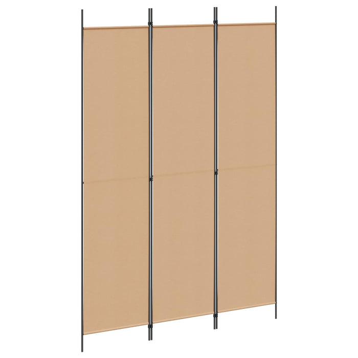 Paravan de camere cu 3 panouri Bej 150 x 220 cm Țesătură WALTI