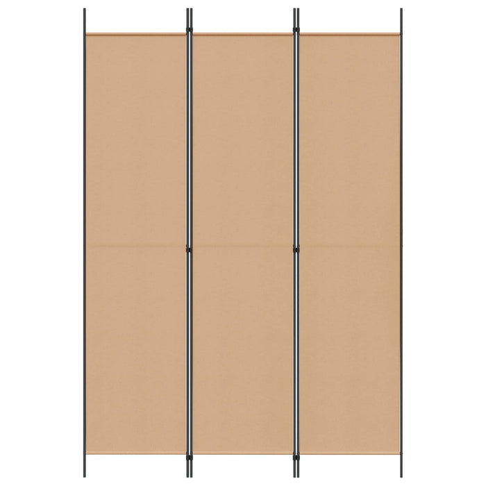 Paravan de camere cu 3 panouri Bej 150 x 220 cm Țesătură WALTI