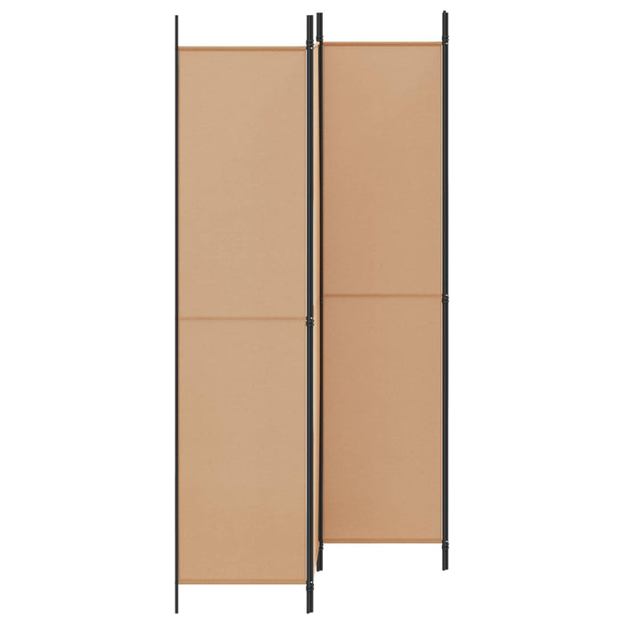 Separator de Cameră cu 4 Panouri Bej 200 x 220 cm Țesătură WALTI