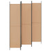 Separator de cameră cu 5 panouri Bej 250 x 220 cm Țesătură - WALTI WALTI