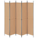 Separator de cameră cu 5 panouri Bej 250 x 220 cm Țesătură - WALTI WALTI