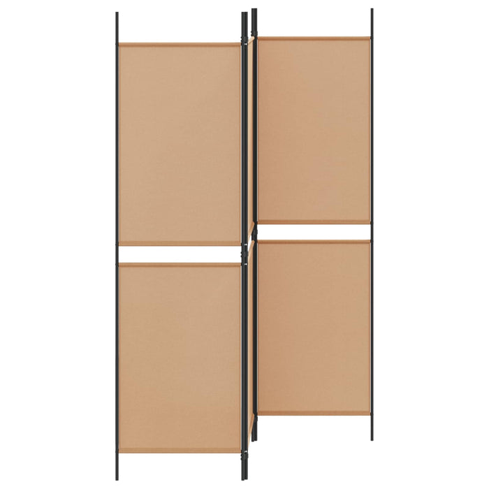 Separator de cameră cu 3 panouri Bej 150 x 180 cm Țesătură WALTI