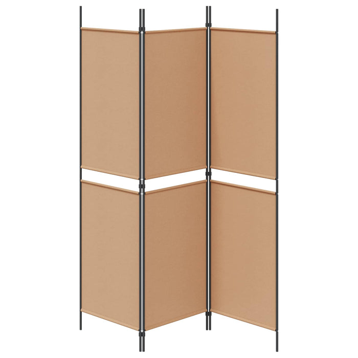 Separator de cameră cu 3 panouri Bej 150 x 180 cm Țesătură WALTI